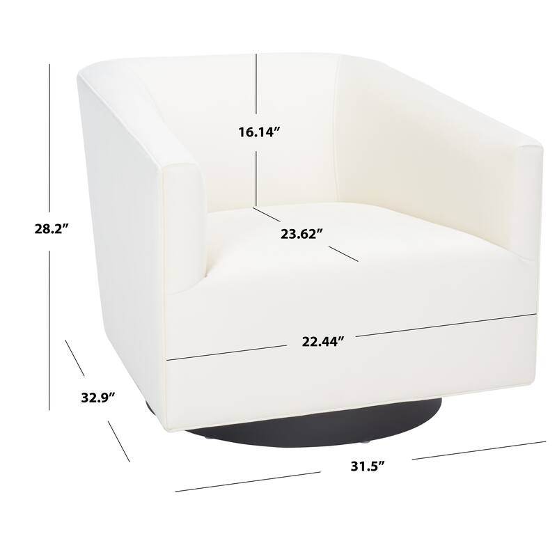 SAFAVIEH Frona Accent Chair (Fully Assembled) - 32" W x 33" D x 29" H - 32Wx33Dx28H