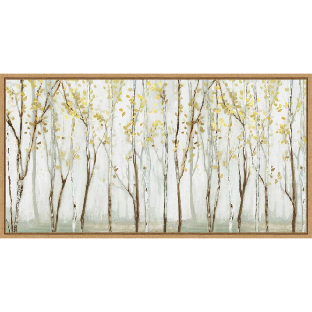 Canvas Art Framed 'Long landscape' by Allison Pearce 27 x 14-inch