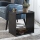 preview thumbnail 1 of 3, Uttermost Derwent 20"W Modern Industrial Side Accent Table with Tray Dark Antique Nickel