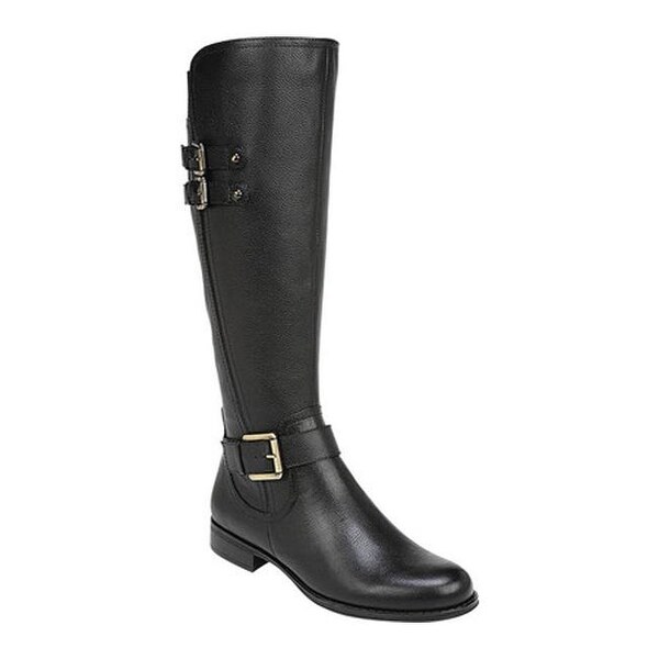 black wide calf riding boots size 9