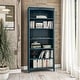 preview thumbnail 24 of 41, Shaker Style Bookcase - 72"H Deep Ocean Blue