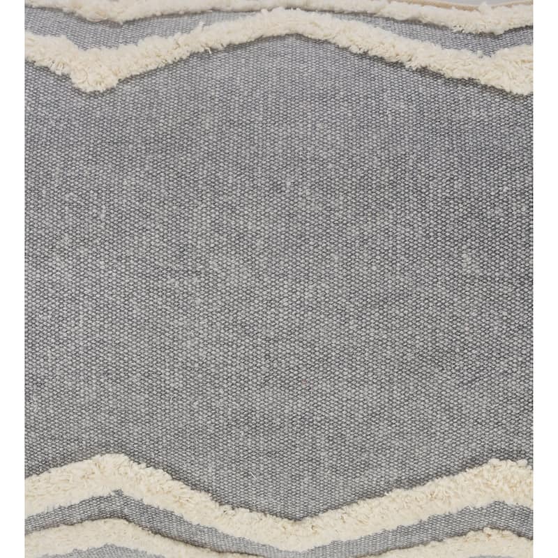 Sevita Soft Chevron Bordered Throw Pillow, Single or Set of 2