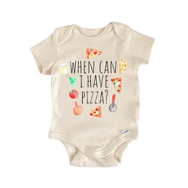 slide 2 of 6, Pizza Foodie Slice Pizzeria - Baby Boy Girl Clothes Infant Bodysuit Funny Cute Newborn Blue - 0-3M