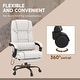 preview thumbnail 7 of 63, Vinsetto Office Desk Chair Recliner, Height Adjustable Movable Lumbar Support with 6-Point Vibrating Massage