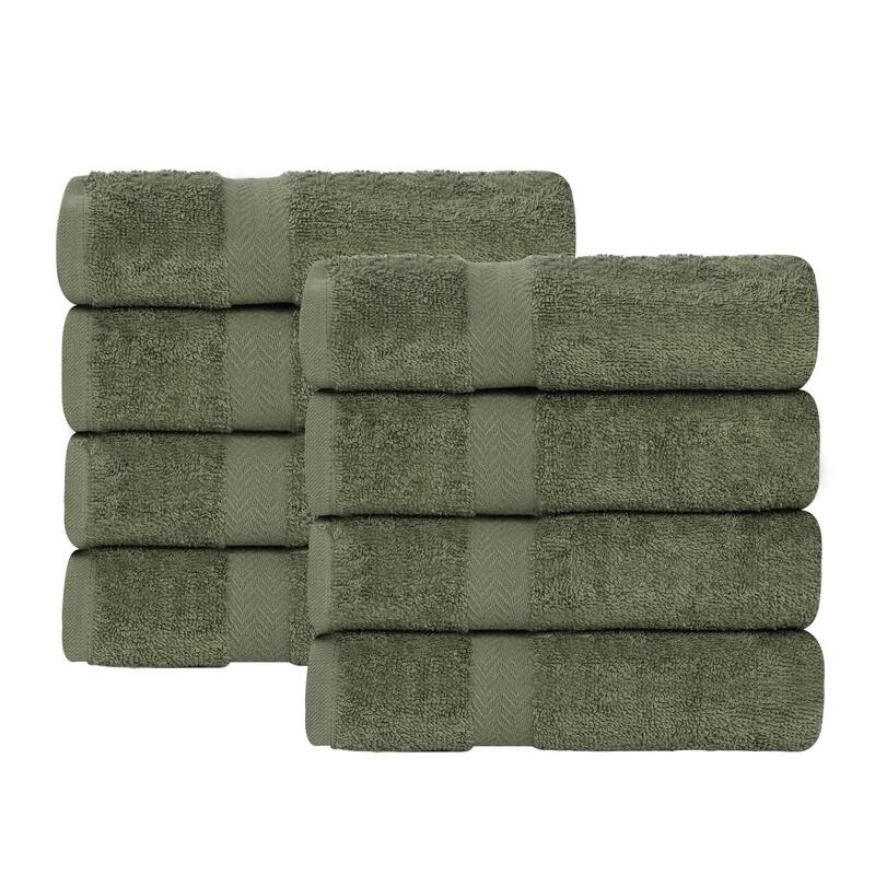 Superior Franklin Cotton Lightweight Hand Towel Set of 8