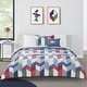 preview thumbnail 11 of 10, Lacoste Beaumont 4-Piece Comforter Set Navy/Multi - Twin