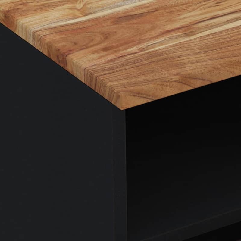 vidaXL TV Stand 27.6"x13"x18.1" Solid Wood Mango