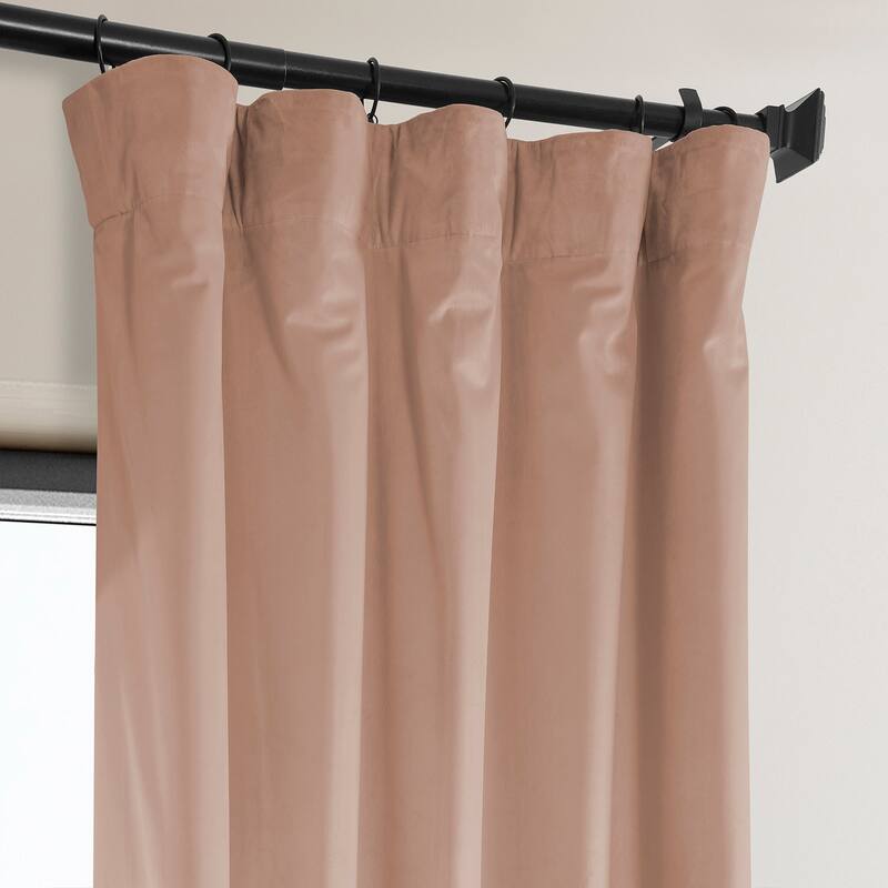 Exclusive Fabrics Plush Velvet Room Darkening Curtain (1 Panel)