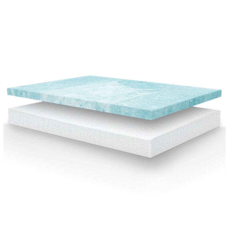 Vibe Heather Grey 8" Gel Memory Foam Mattress in a Box, Ultra Small Package