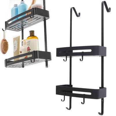Over the Door 2-Tier Shower Caddy Organizer for Bathroom