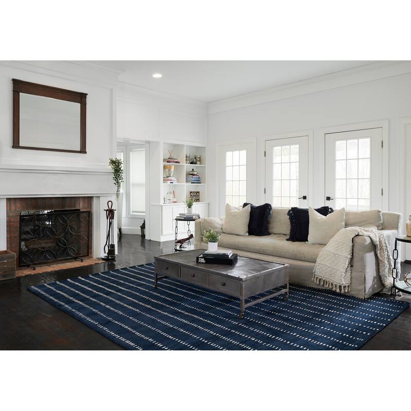 Momeni Simba Striped Wool Area Rug