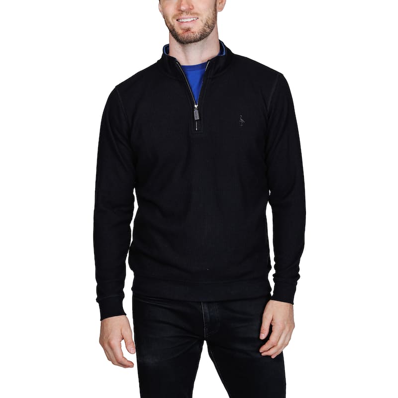 Tailorbyrd Men's Cozy Knit Quarter Zip Pullover