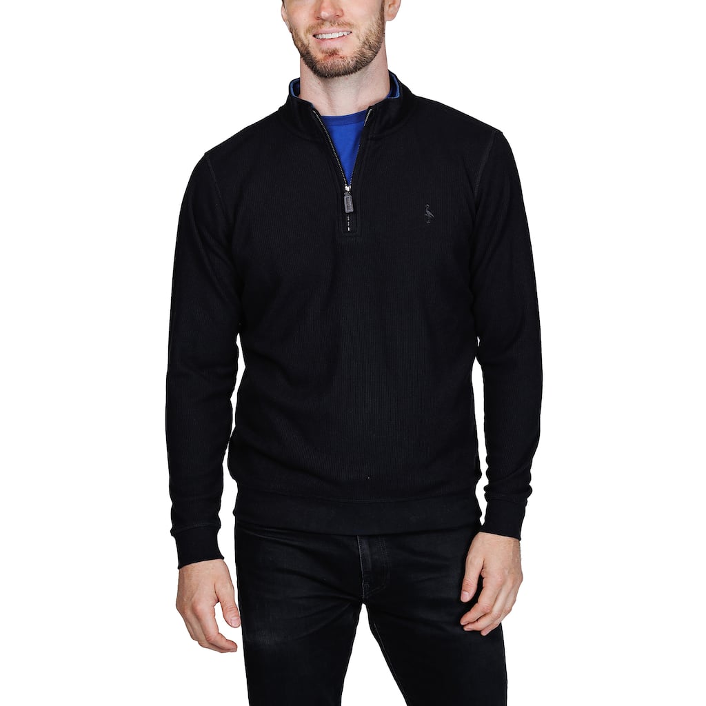 Tailorbyrd Men's Cozy Knit Quarter Zip Pullover