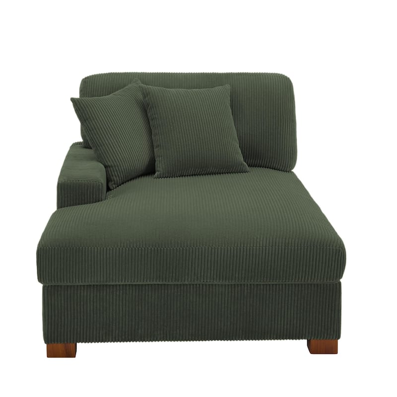Modern Modular Sectional Sofa Corduroy Chaise Lounges