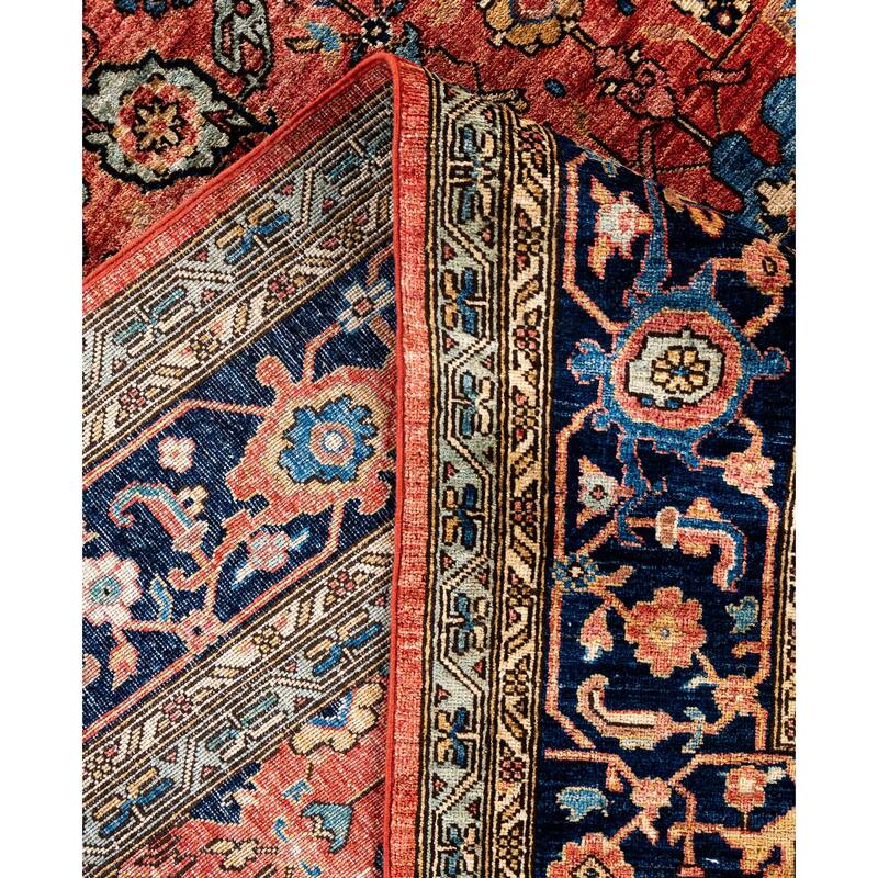 Serapi One-of-a-Kind Hand-Knotted Area Rug - Red - 9' 0" x 11' 10"