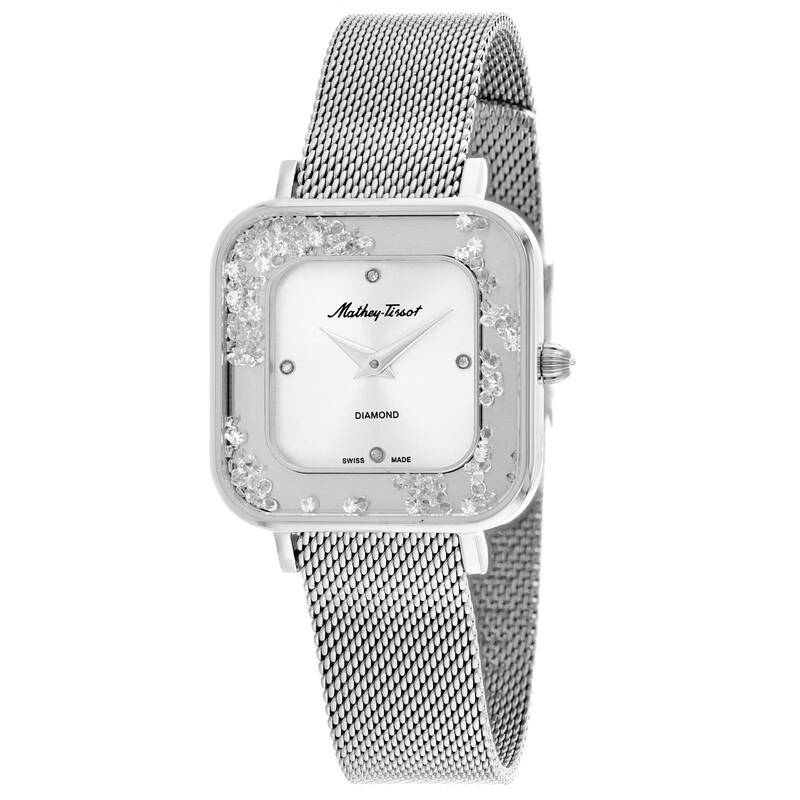 Mathey Tissot Women's Gemina Silver Dial Watch - D984AI - One Size