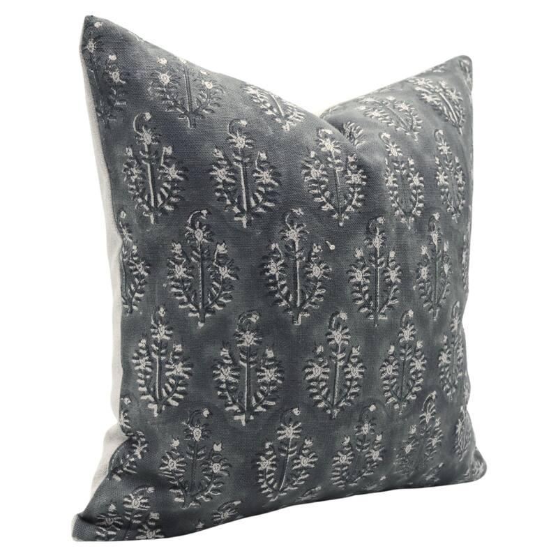 Fabdivine Black Thick Linen Cushion Cover for Dining Room, Neelgagan