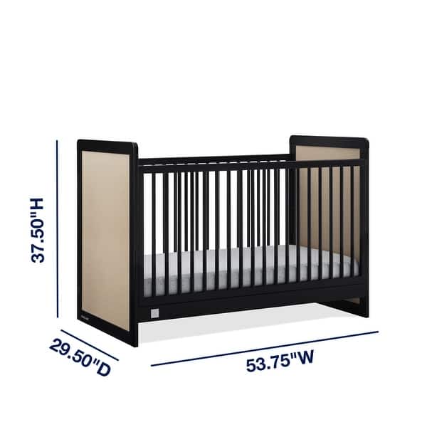 dimension image slide 3 of 6, Liam 4-in-1 Convertible Crib - Greenguard Gold Certified