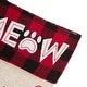 preview thumbnail 22 of 51, Glitzhome 21"L LED Embroidered Linen Reindeer Cat Dog Christmas Stockings