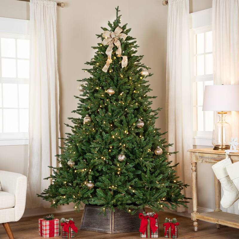 Real Touch™ Pre-Lit Cumberland Pine Artificial Christmas Tree - 6.5' Warm White LED - 6.5 Foot