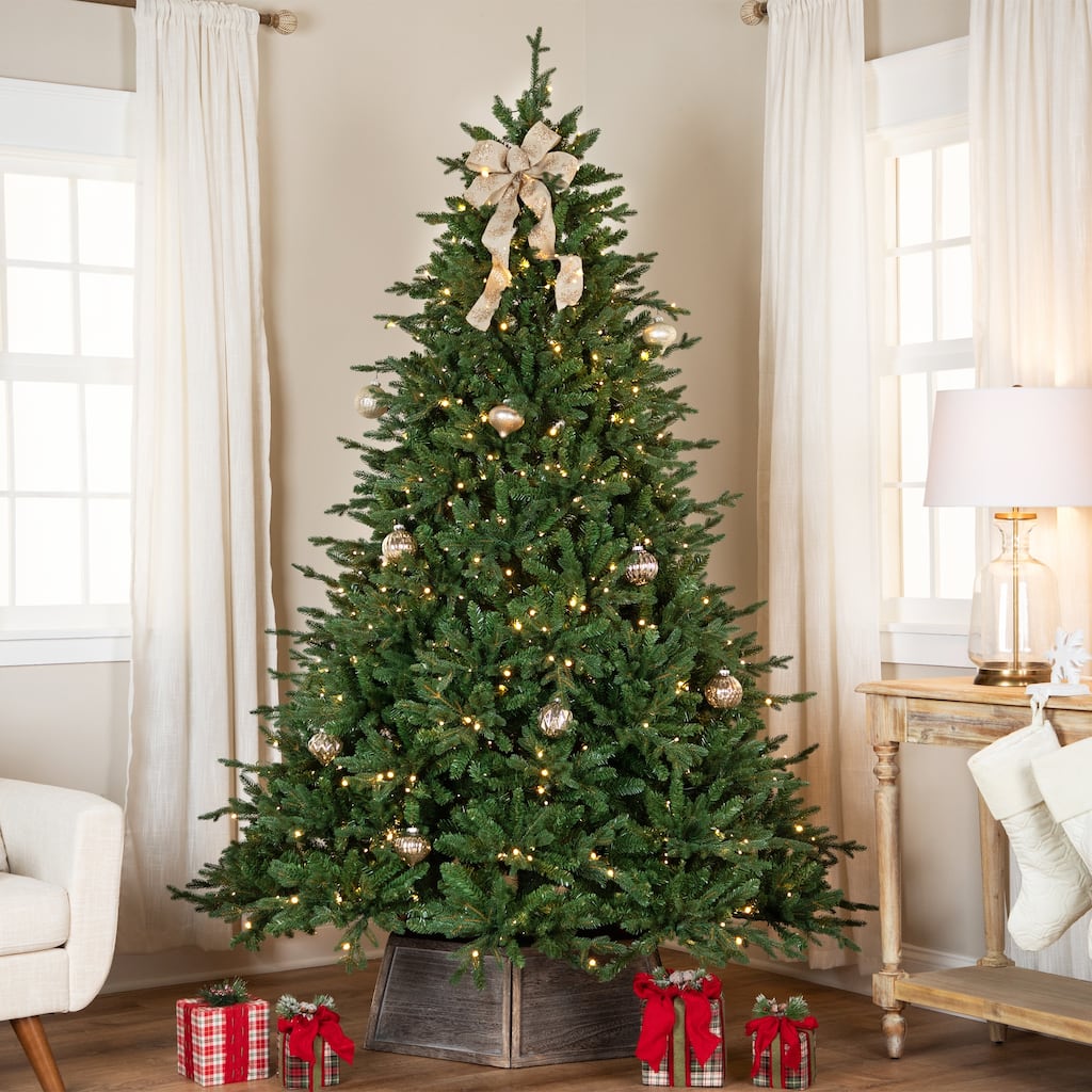 Real Touch™ Pre-Lit Cumberland Pine Artificial Christmas Tree - 6.5' Warm White LED - 6.5 Foot