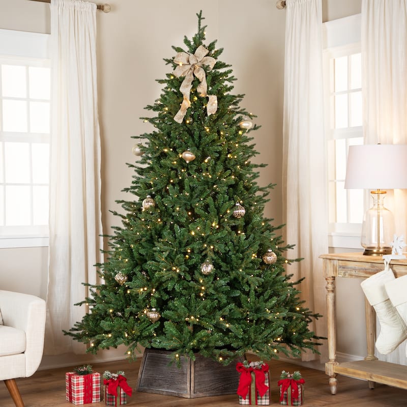 Real Touch™ Pre-Lit Cumberland Pine Artificial Christmas Tree - 7.5' Warm White LED - 7.5 Foot
