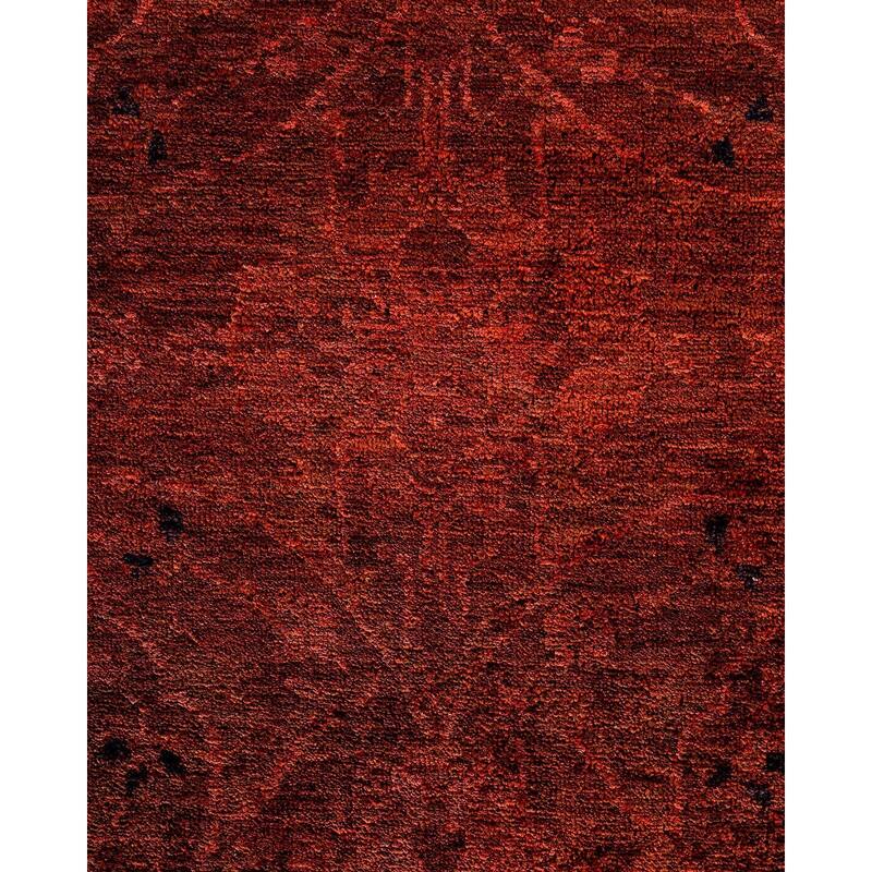 Vibrance, One-of-a-Kind Hand-Knotted Area Rug - Brown, 8' 1" x 9' 10" - 8' 1" x 9' 10"
