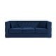 preview thumbnail 15 of 21, Silver Orchid Kovanko Velvet Upholstered Sofa Navy
