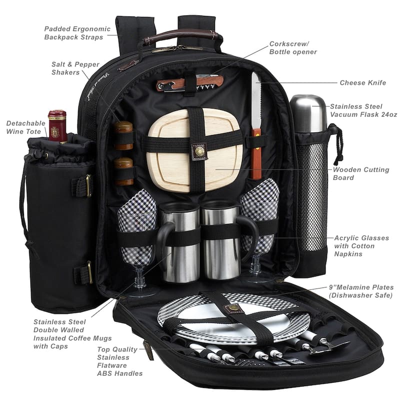 NCAA Purdue Boilermakers 2-Person Coffee Picnic Backpack