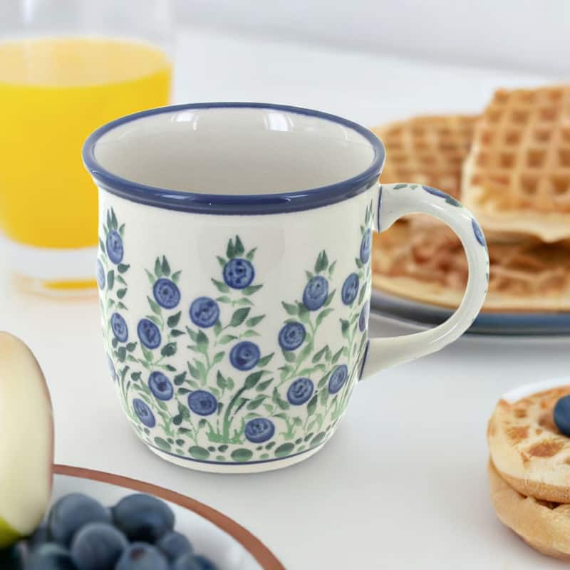 Blue Rose Polish Pottery Zaklady Mug