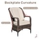preview thumbnail 8 of 15, Outdoor Wicker Patio Rectangle Gas Fire Pit Table Set with 6 Chairs by Moda Furnishings (Including Rain Cover)