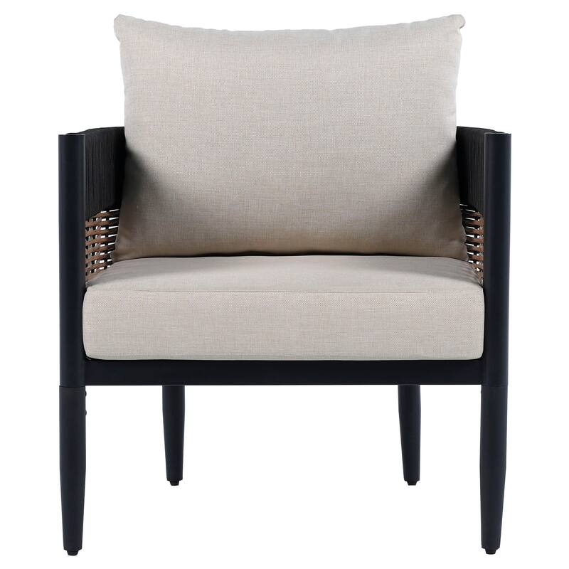 SAFAVIEH Outdoor Patio Furniture Harrison Chair (Set of 2) - 28"W x 28"D x 26"H