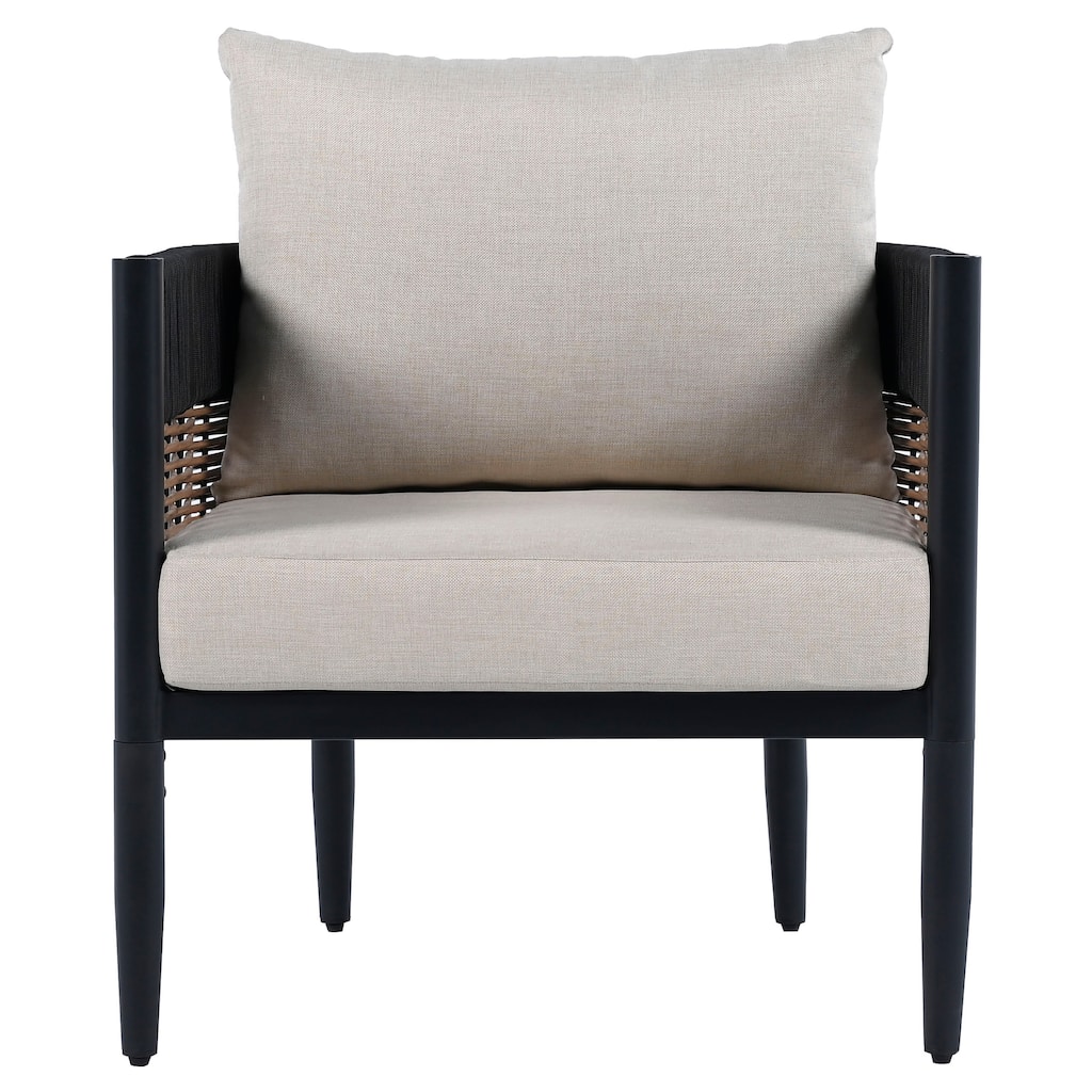 SAFAVIEH Outdoor Patio Furniture Harrison Chair (Set of 2) - 28"W x 28"D x 26"H