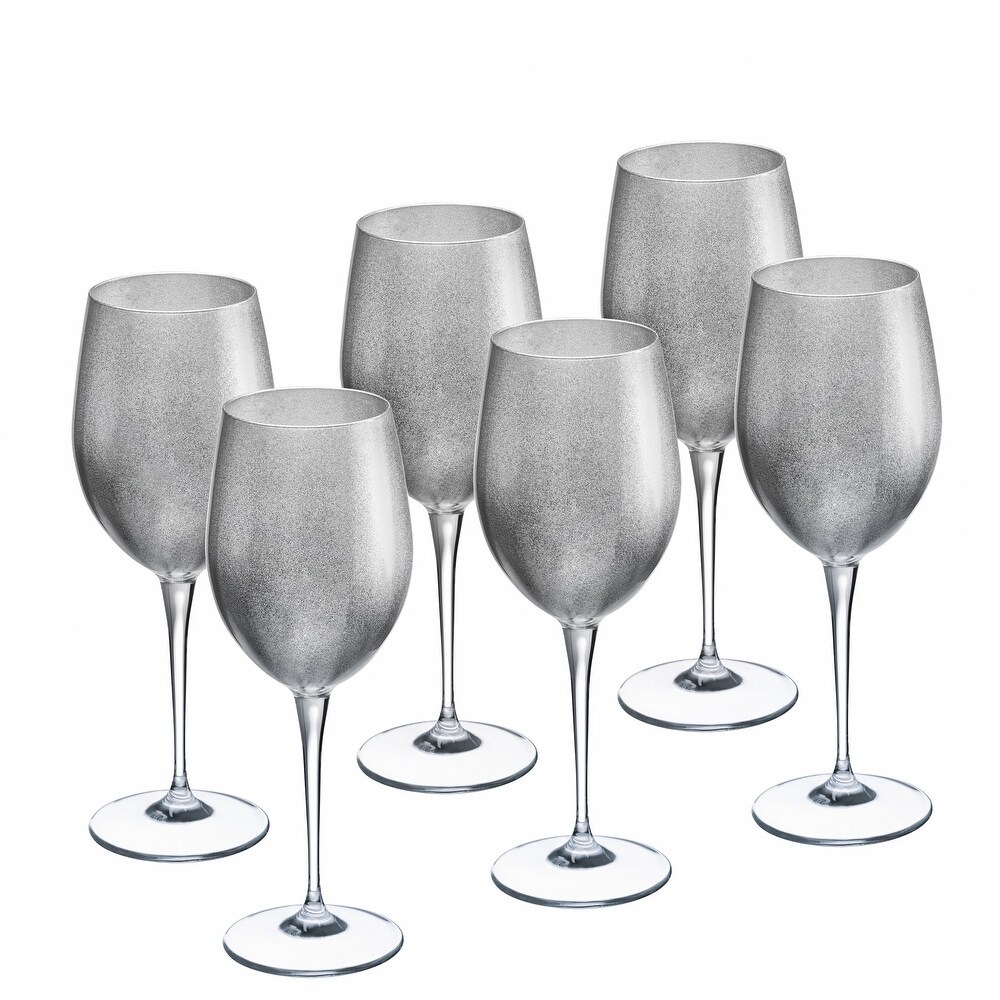 Wine Glass Water Glasses Set of 6 Goblet 10 oz. by Majestic Gifts Inc. Made  in Europe - Bed Bath & Beyond - 34195453