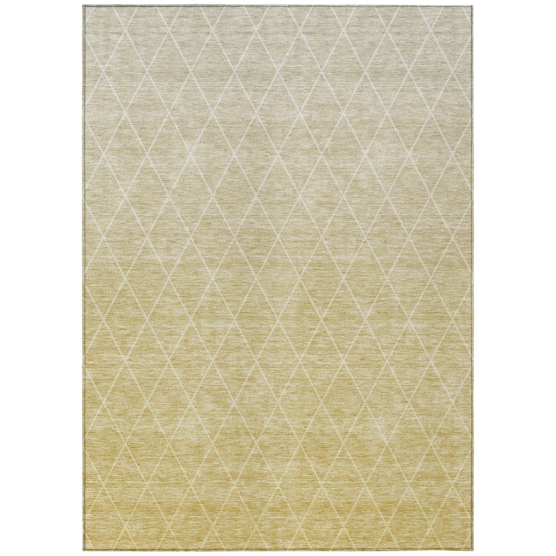 HomeRoots Geometric Transitional Rectangle Outdoor Rug