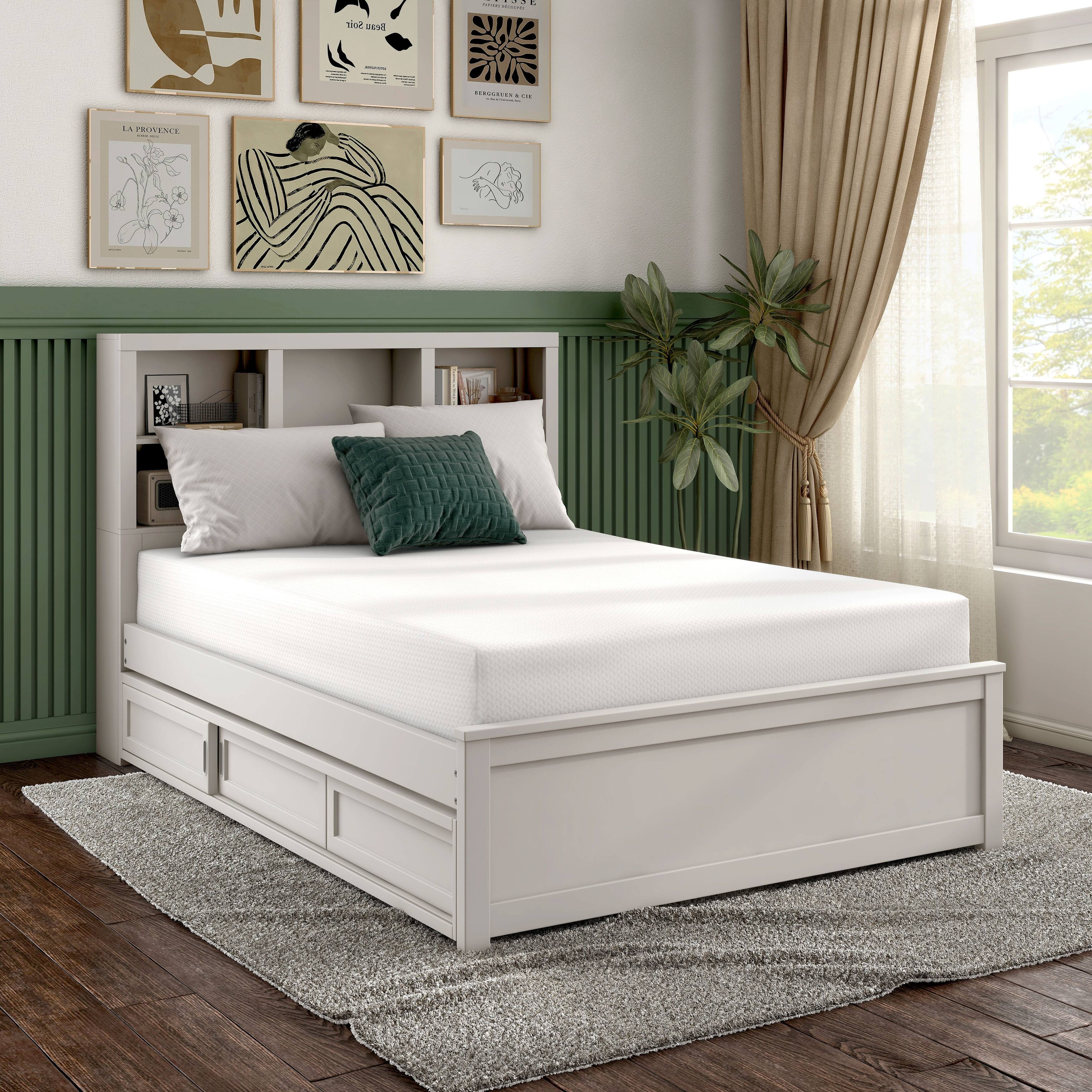 Nirvana Premium 12inch Bamboo Charcoal Gel Infused Memory Foam