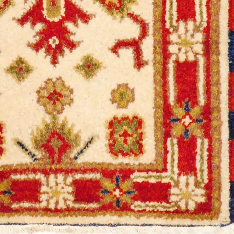 Handmade Kazak Wool Rug (India) - 2' x 4' - 2' x 4'