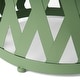 preview thumbnail 15 of 21, Selen Outdoor Modern 14 Inch Iron Side Table by Christopher Knight Home