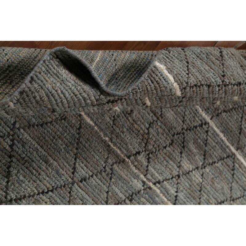 Trellis Moroccan Area Rug Handmade Wool Carpet - 6'6"x 10'0"