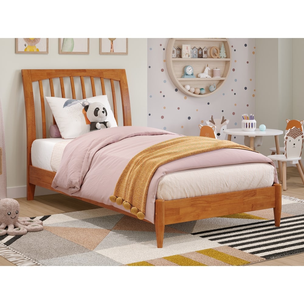 Orleans Solid Wood Low Profile Sleigh Platform Bed