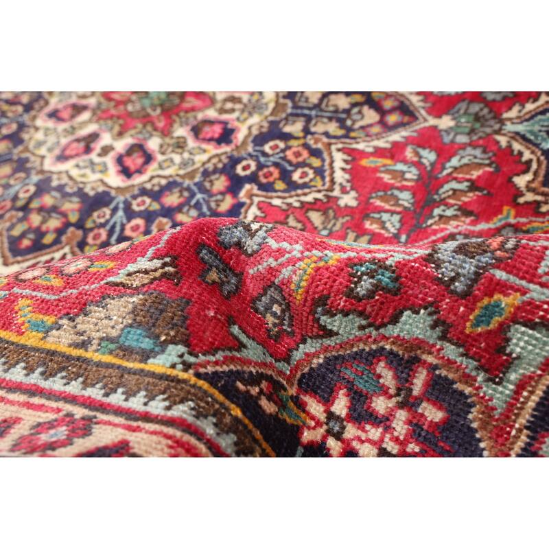 ECARPETGALLERY Hand-knotted Antalya Vintage Red Wool Rug - 6'2 x 9'3