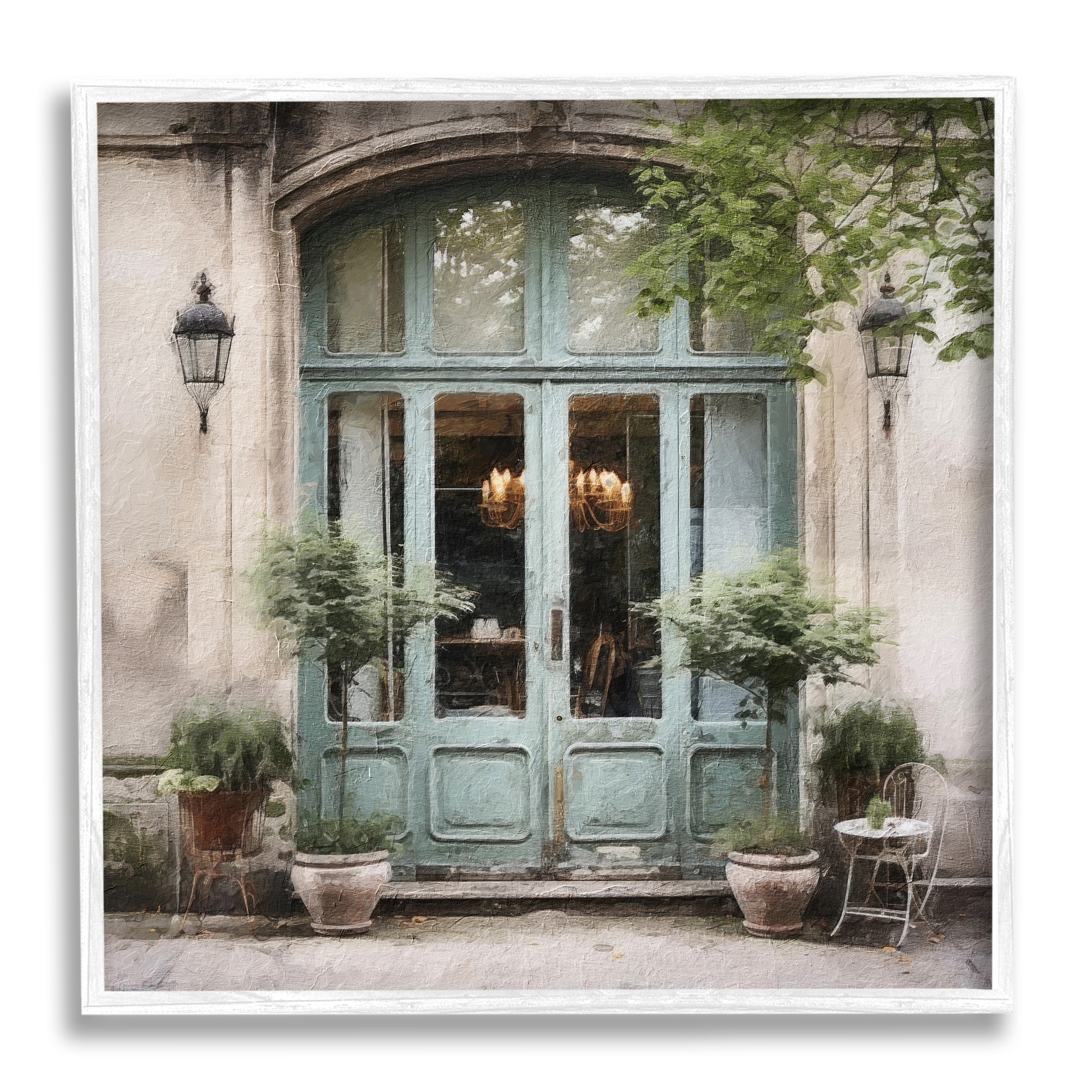 Stupell Sage French Doors Framed Giclee Art Design by Riley B