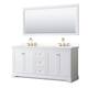 Option White / White Quartz Top / Brushed Gold Hardware