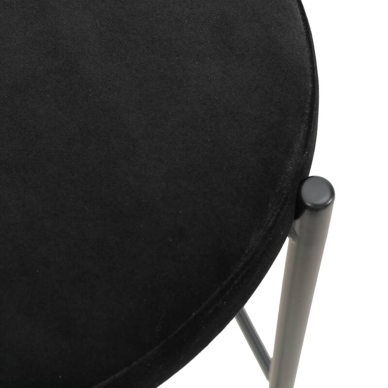 LeisureMod Euston Modern Wicker Bar Stool with Powder Coated Steel Frame - 42"