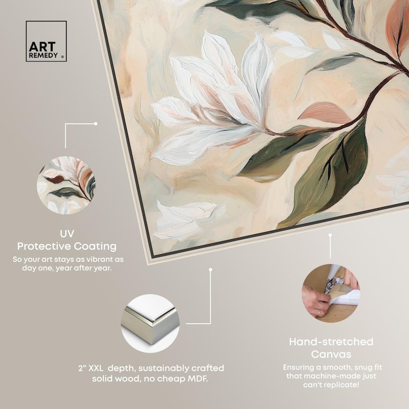 Soft Magnolia II Canvas by Art Remedy