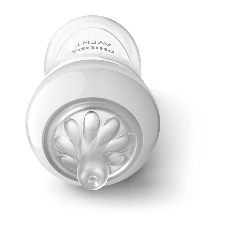 Natural Baby Bottle with Natural Response Nipple 3 Pack in Clear