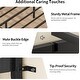 preview thumbnail 13 of 24, LED Kids Bunk Bed with Desk Twin Over Twin Metal Loft Bed 2 Drawers Power Outlets