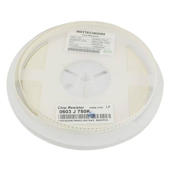 Resistor 5000 5000 Pcs Communication 750K Ohm Thick Film 0603 SMD SMT Resistor Kit ...