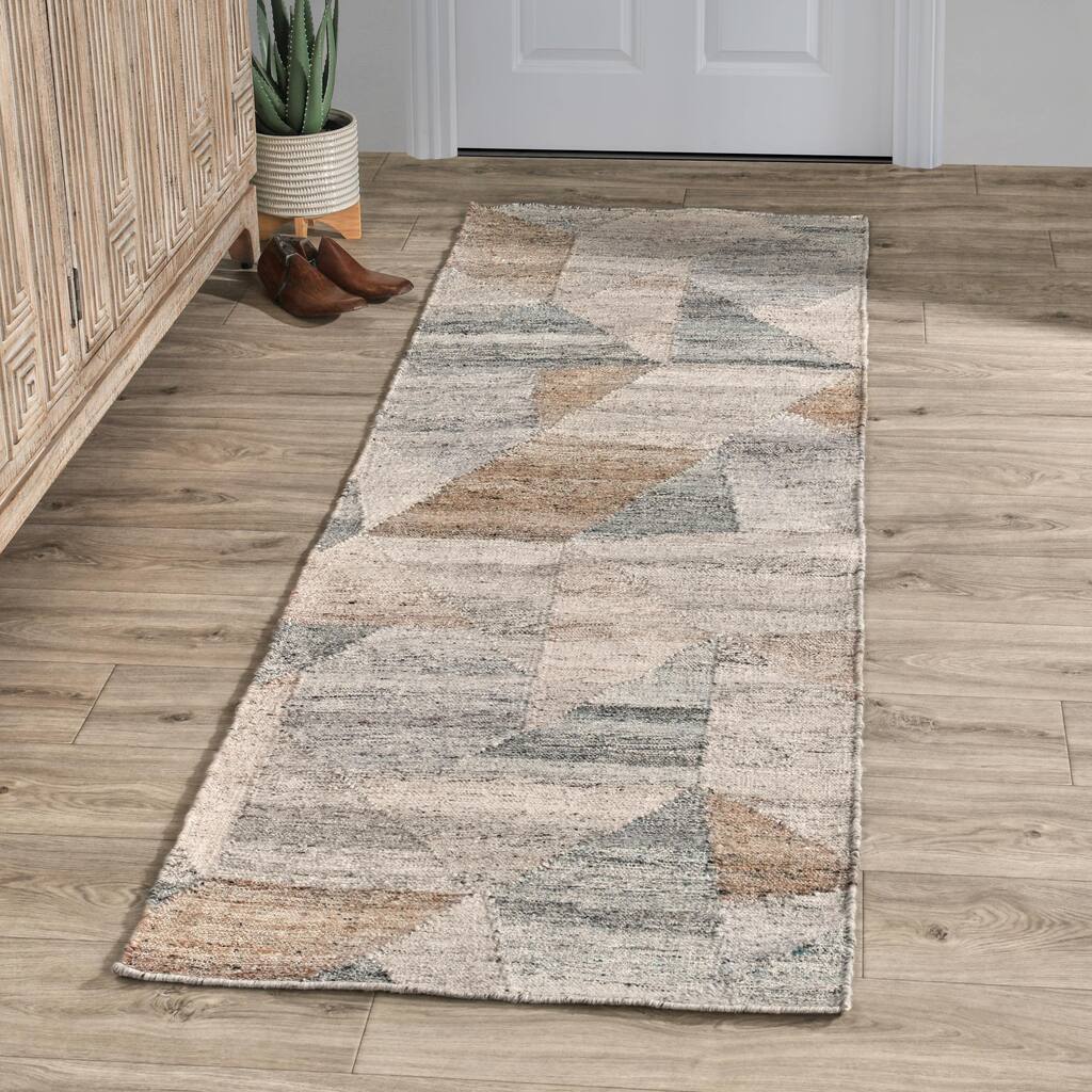 Tawas Indoor Outdoor Handwoven Multi Area Rug by Kosas Home