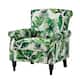 HULALA HOME Nailhead Trim Traditional Accent Armchair with Rolled Arms